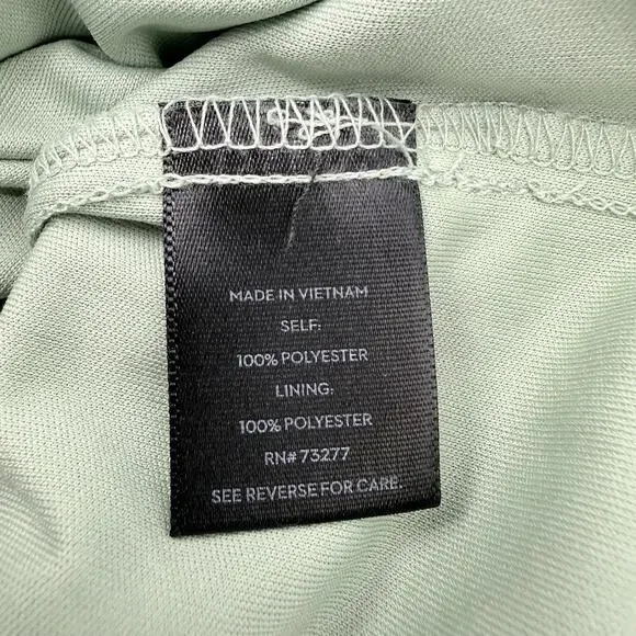 Simply Vera By Vera Wang Green Abstract Tiered Midi Dress S Tie Dye Earthcore - Picture 4 of 5